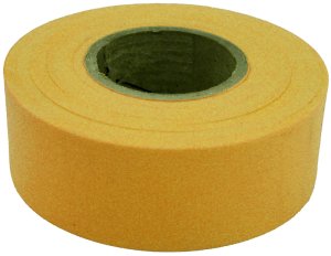 (image for) CH Hanson 17024 Flagging Tape, 300 ft L, 1-3/16 in W, Yellow, Polyethylene