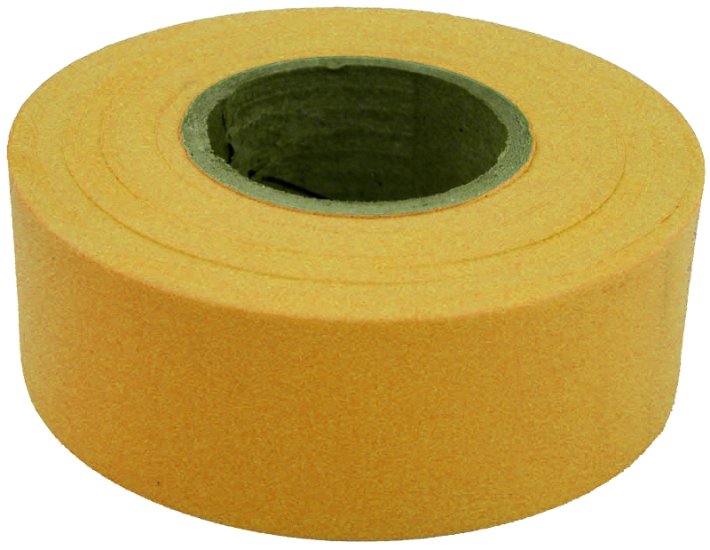 (image for) CH Hanson 17024 Flagging Tape, 300 ft L, 1-3/16 in W, Yellow, Polyethylene