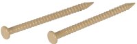 (image for) Hillman 41804 Panel Nail, 1 in L, Steel, Panel Head, Ring Shank, Tan, 6 oz