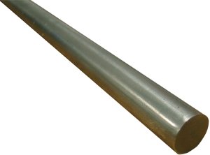 (image for) K & S 87147 Decorative Metal Rod, 1/2 in Dia, 12 in L, Stainless Steel