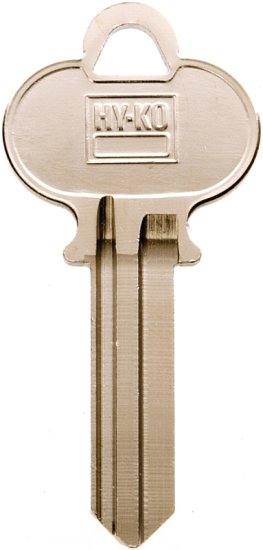 (image for) Hy-Ko 11010ER1 Key Blank, Brass, Nickel, For: Earle Cabinet, House Locks and Padlocks